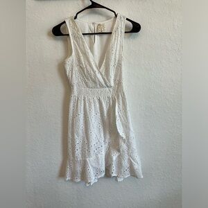 Eyelet White Dress